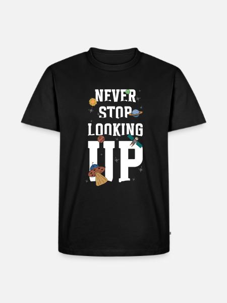 Astronomy Space Galaxy Astronaut - Men's Premium Organic T-Shirt - black