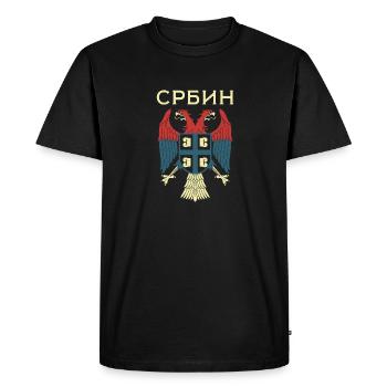 Croatie croate origine vacances balkanique dicton - T-shirt Premium bio Homme - noir - Devant - Nico (187cm)