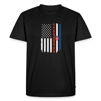 Balkans Croatie vacances voyage dicton croate - T-shirt Premium bio Homme - noir - Devant - Nico (187cm)