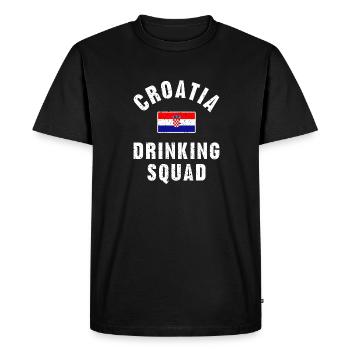 Croatie Hrvtska Balkan Holidays Origine Dicton - T-shirt Premium bio Homme - noir - Devant - Nico (187cm)