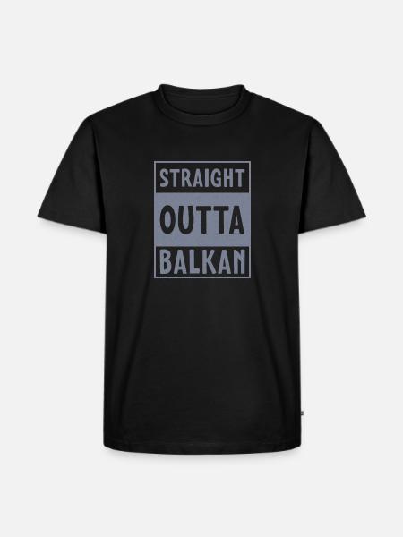 Jugoslavien Tito SFRY Balkan slaviskt ursprung - Ekologisk premium-T-shirt herr - svart