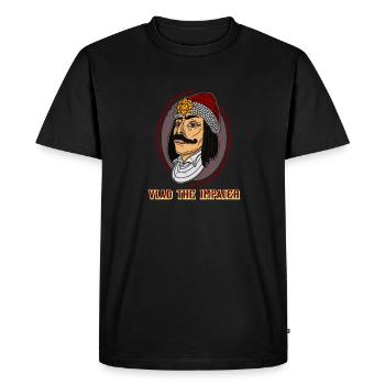 Transylvania Vlad Tepes Romania Impaler - Men's Premium Organic T-Shirt - black - Front - Nico (187cm)