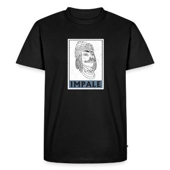 Transylvanie Roumanie Vlad Tepes Balkans - T-shirt Premium bio Homme - noir - Devant - Nico (187cm)