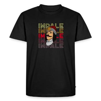 Balkans Bucharest Romania History Vlad - Men's Premium Organic T-Shirt - black - Front - Nico (187cm)