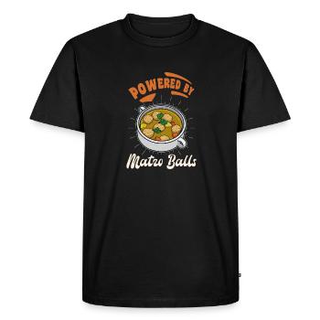 Matzah Kosher Israel Passover Seder Kitchen - Men's Premium Organic T-Shirt - black - Front - Nico (187cm)