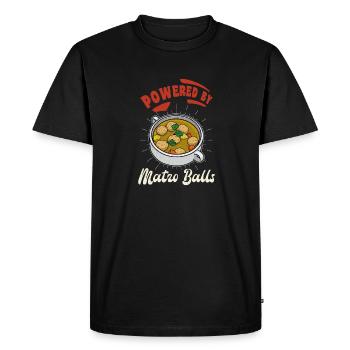 Matzah Kosher Israel Passover Seder Kitchen - Men's Premium Organic T-Shirt - black - Front - Nico (187cm)