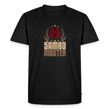 Martial Arts Sambo Wrestling Sports Suit Kimono - Men's Premium Organic T-Shirt - black - Front - Nico (187cm)