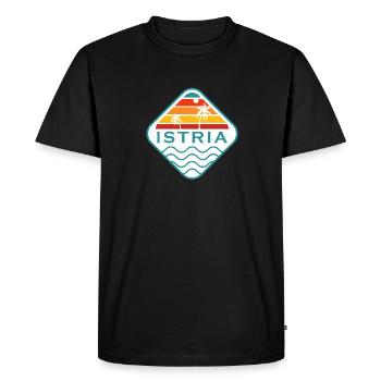 Croatia Holiday Balkans Istria Hrvatska Souvenir - Men's Premium Organic T-Shirt - black - Front - Nico (187cm)
