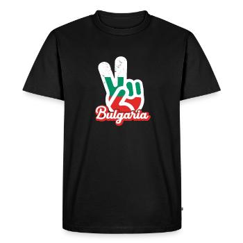 Bulgarie Balkans Drapeau de vacances Sofia Bulgarie - T-shirt Premium bio Homme - noir - Devant - Nico (187cm)