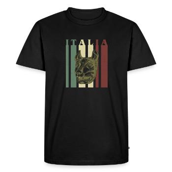 Wolf Rome Italy Italia Holidays History - Men's Premium Organic T-Shirt - black - Front - Nico (187cm)
