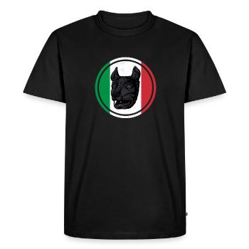 Roman History Wolf Rome Italy Antique - Men's Premium Organic T-Shirt - black - Front - Nico (187cm)