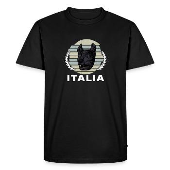 Rome Sculpture Wolf Ancient Mythology History - Men's Premium Organic T-Shirt - black - Front - Nico (187cm)