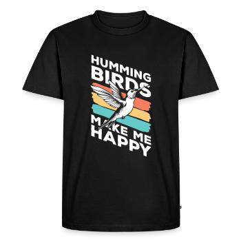 Oiseau coloré Mindtopia Diversité - T-shirt Premium bio Homme - noir - Devant - Nico (187cm)
