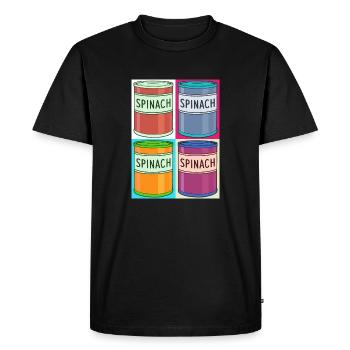 POPeye - Men's Premium Organic T-Shirt - black - Front - Nico (187cm)