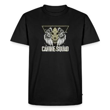 Canine Squad Kaki Dog Squad IGP Mondioring - Men's Premium Organic T-Shirt - black - Front - Nico (187cm)