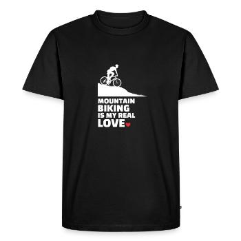 J’adore le VTT - T-shirt Premium bio Homme - noir - Devant - Nico (187cm)