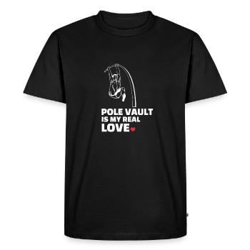 I love pole vaulting - Men's Premium Organic T-Shirt - black - Front - Nico (187cm)