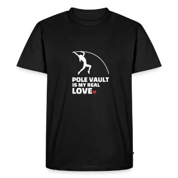 I love pole vaulting - Men's Premium Organic T-Shirt - black - Front - Nico (187cm)