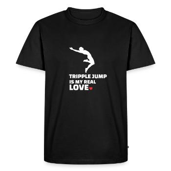 J’adore le triple saut - T-shirt Premium bio Homme - noir - Devant - Nico (187cm)
