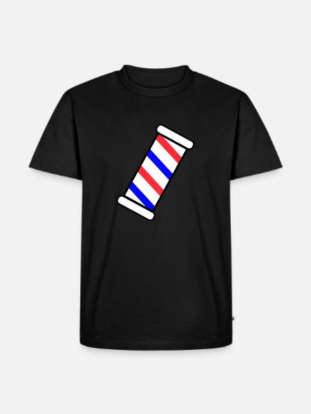 Barber Pole US style - Men's Premium Organic T-Shirt - black