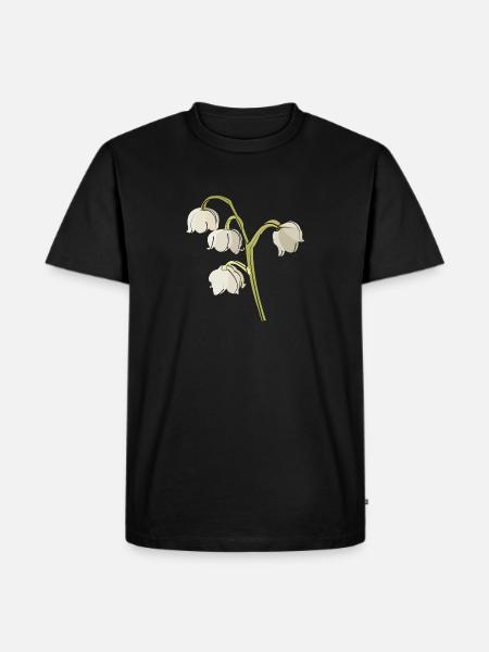lily of the valley - Men's Premium Organic T-Shirt - black