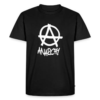 Anarchy - Men's Premium Organic T-Shirt - black - Front - Nico (187cm)