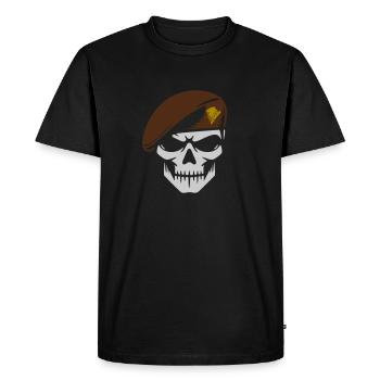 Jaeger de bordure spécial - T-shirt Premium bio Homme - noir - Devant - Nico (187cm)