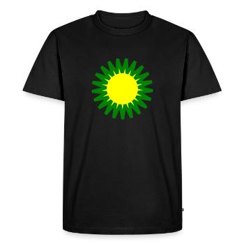 Eco Soleil - T-shirt Premium bio Homme - noir - Devant - Nico (187cm)