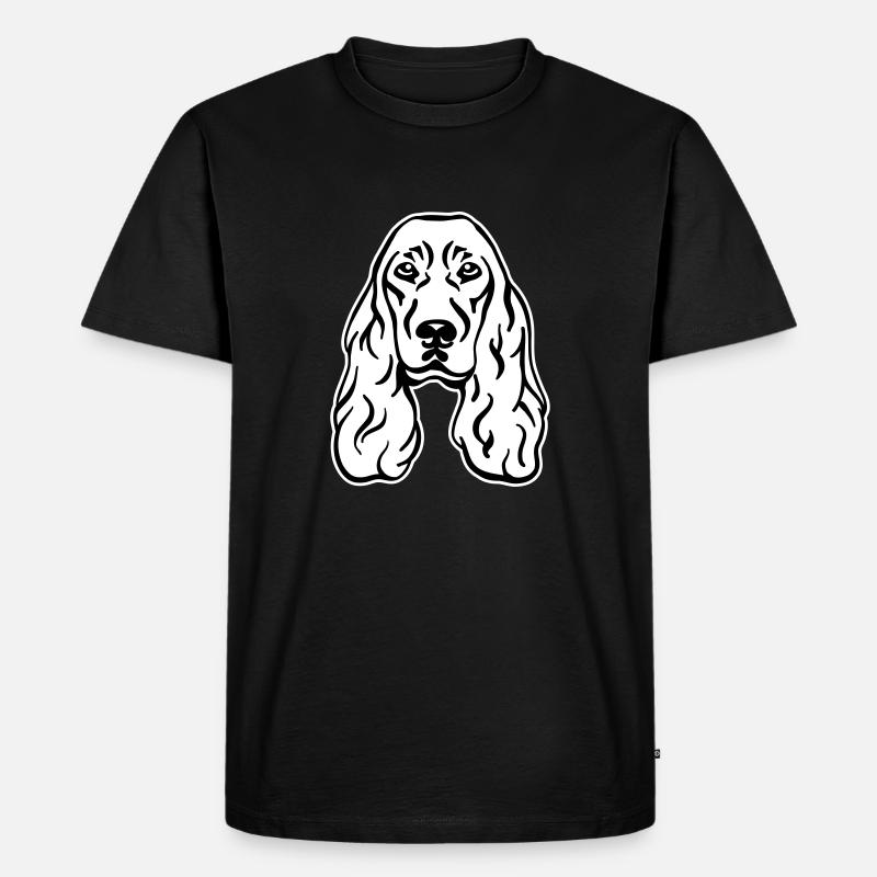 Cocker Spaniel - Männer Premium Bio T-Shirt - Schwarz