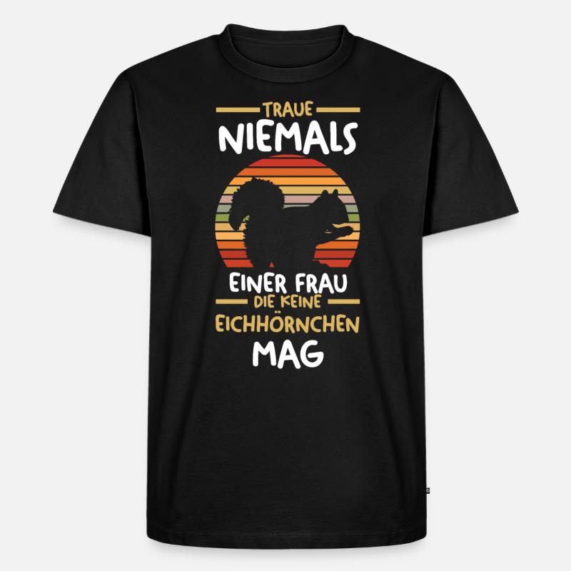 Erdmännchen - Männer Premium Bio T-Shirt - Schwarz