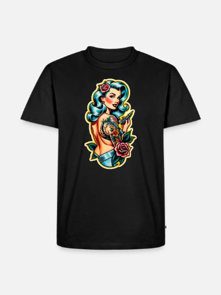 Rockabilly / Pin-up / 50s - Men's Premium Organic T-Shirt - black