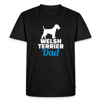 Welsh Terrier - Men's Premium Organic T-Shirt - black - Front - Nico (187cm)