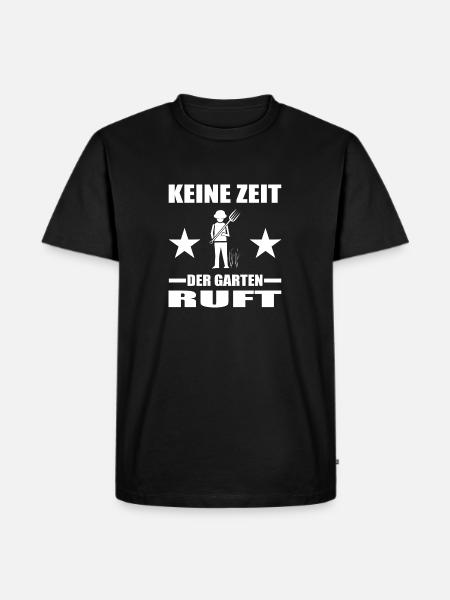Garten - Männer Premium Bio T-Shirt - Schwarz