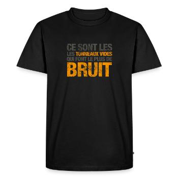Ce sont les tonneaux vides - T-shirt Premium bio Homme - noir - Devant - Nico (187cm)
