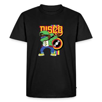 Dabbing Dab Rappeur Soirée Disco Hip Hop Hip Hop - T-shirt Premium bio Homme - noir - Devant - Nico (187cm)