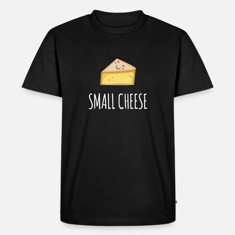 Kleiner Käse - Männer Premium Bio T-Shirt - Schwarz