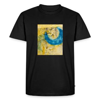 Art abstrait - T-shirt Premium bio Homme - noir - Devant - Nico (187cm)