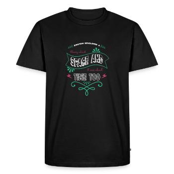 cool astrology humor present conspiracy gift funny - Men's Premium Organic T-Shirt - black - Front - Nico (187cm)