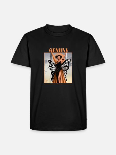 Gemini - Männer Premium Bio T-Shirt - Schwarz