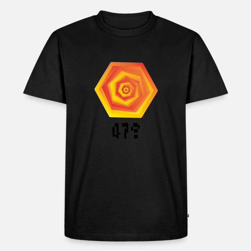 Element 47 - Männer Premium Bio T-Shirt - Schwarz
