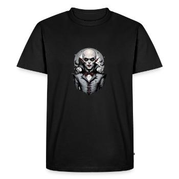 A Smiling Vampire 5 - Men's Premium Organic T-Shirt - black - Front - Nico (187cm)
