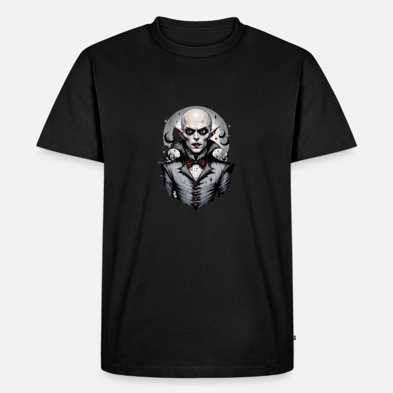 Ein lächelnder Vampir 5 - Männer Premium Bio T-Shirt - Schwarz