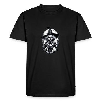 sorcière classique 11 - T-shirt Premium bio Homme - noir - Devant - Nico (187cm)