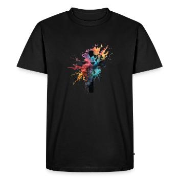 Conception de croix Christianisme chrétien et orthodoxe - T-shirt Premium bio Homme - noir - Devant - Nico (187cm)