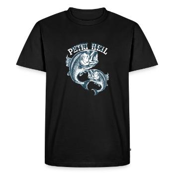 Pêche Vintage Poisson - T-shirt Premium bio Homme - noir - Devant - Nico (187cm)