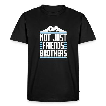 Pas seulement des amis Frères Correspondant Ami de la famille - T-shirt Premium bio Homme - noir - Devant - Nico (187cm)