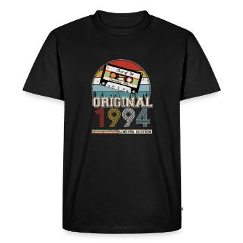 Vintage 1994 Cadeau Anniversaire 30 ans - T-shirt Premium bio Homme - noir - Devant - Nico (187cm)