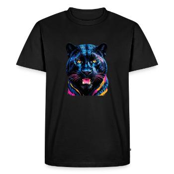 Tigre - T-shirt Premium bio Homme - noir - Devant - Nico (187cm)