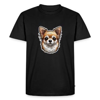 Chihuahua - Men's Premium Organic T-Shirt - black - Front - Nico (187cm)