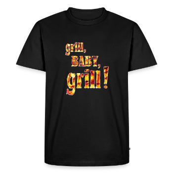 grill bébé grill grill barbecue fête des pères - T-shirt Premium bio Homme - noir - Devant - Nico (187cm)